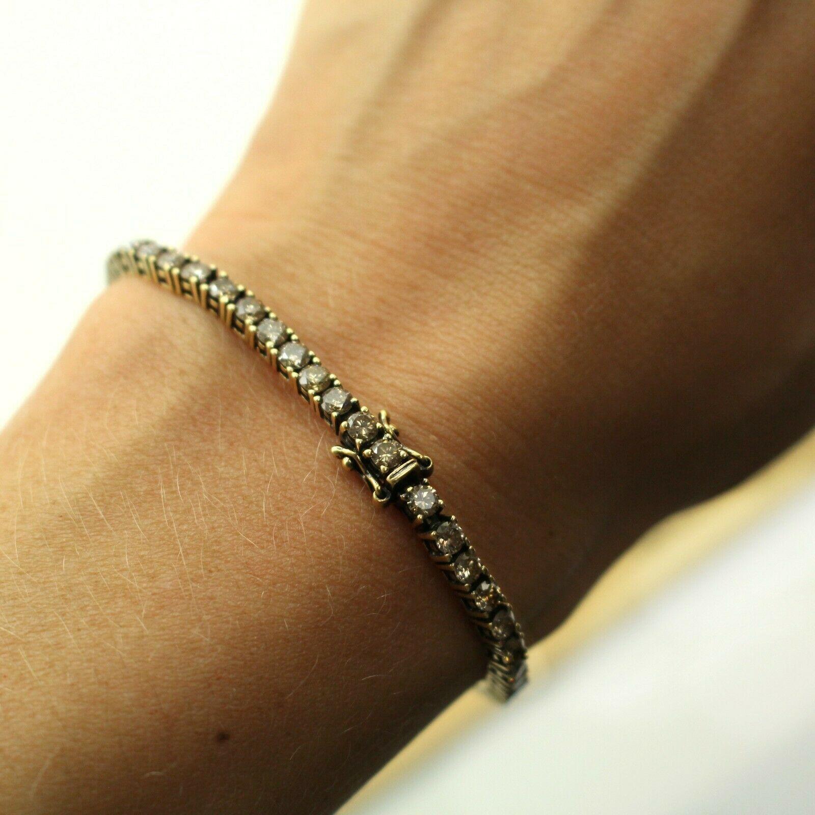 Loren Jewels - Gold & Silver Pavé-Set Black Diamond Cuff Bracelet